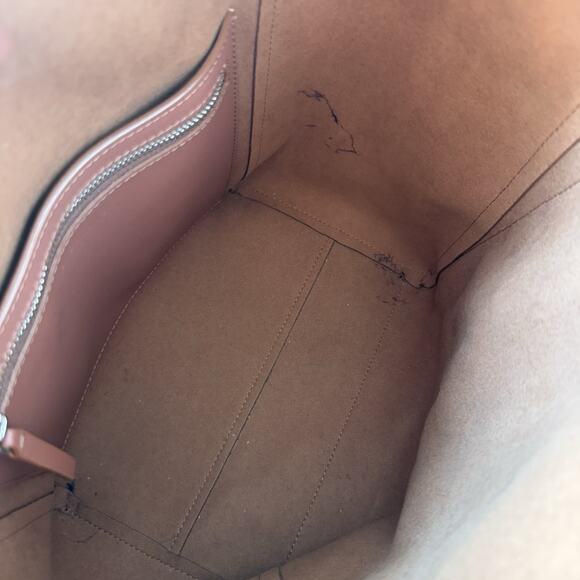 EVERLANE The Studio Bag Leather Cognac Brown Large Minimalist Work Shoulder Bag - Picture 12 of 14